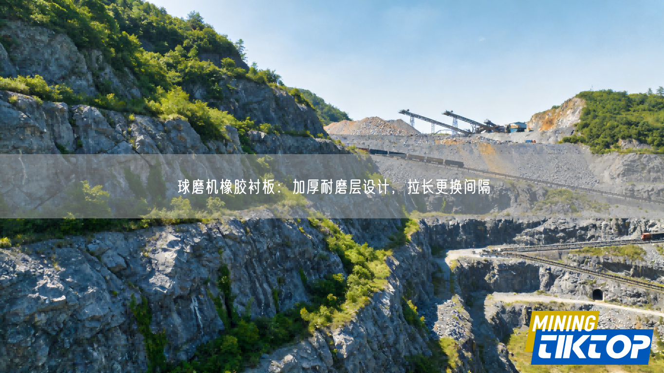 球磨机橡胶衬板：加厚耐磨层设计，拉长更换间隔