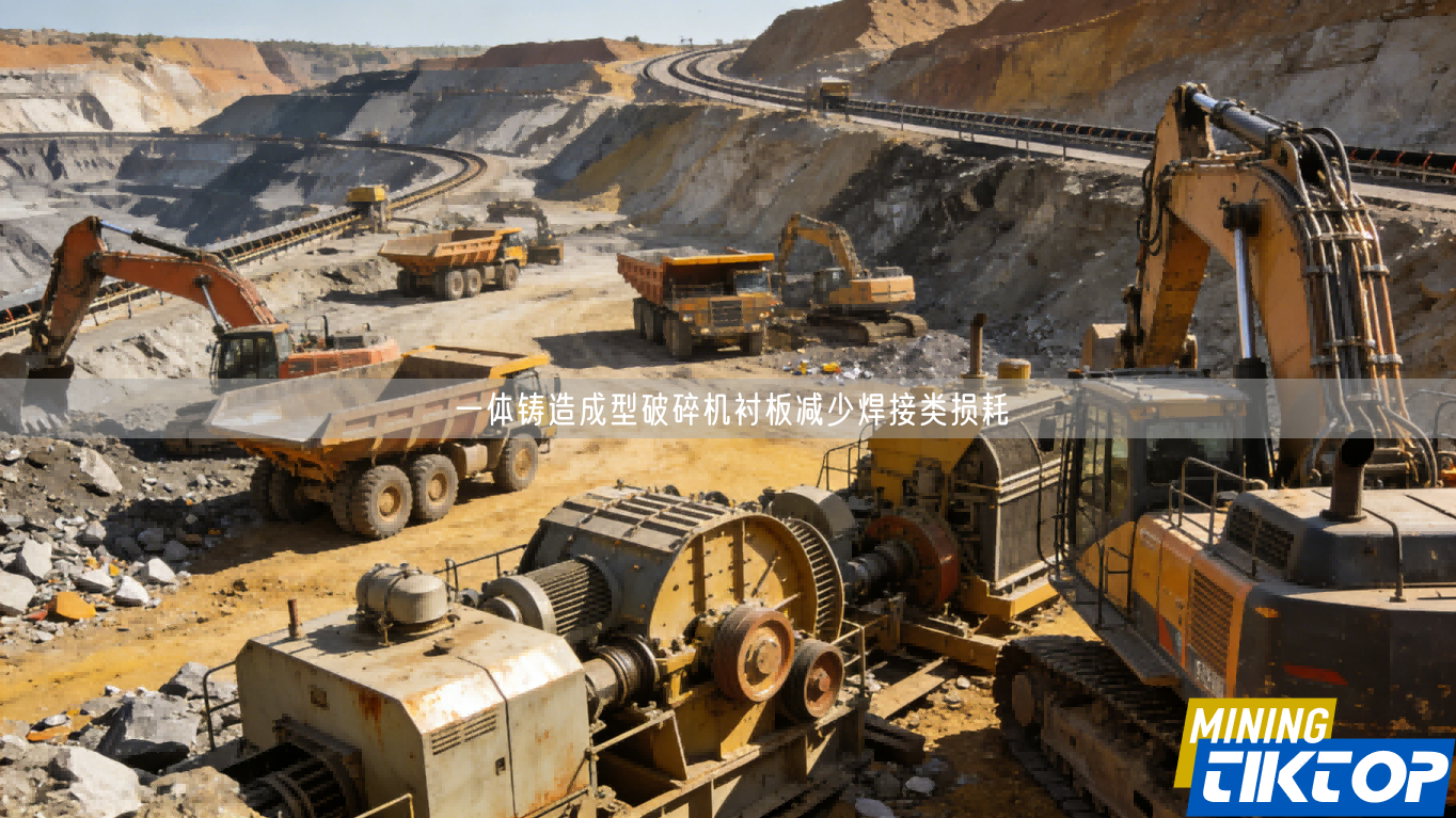 一体铸造成型破碎机衬板减少焊接类损耗