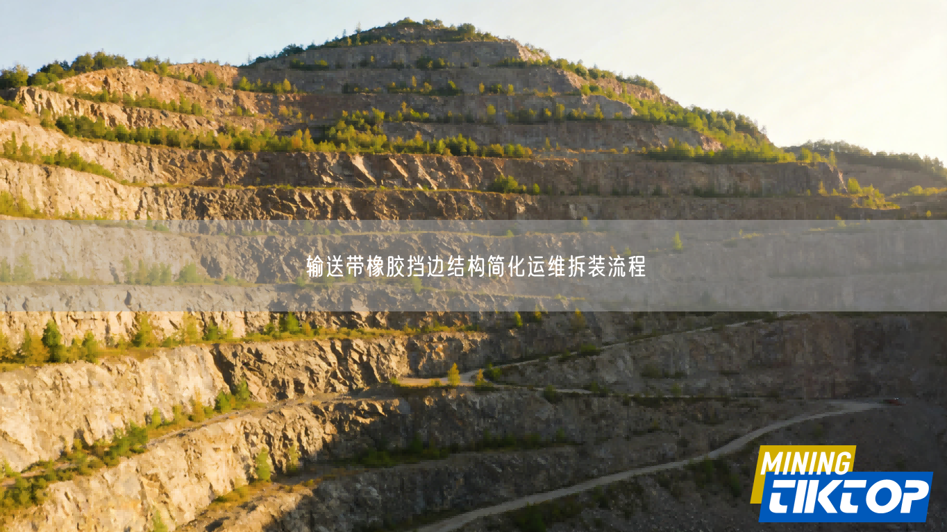 输送带橡胶挡边结构简化运维拆装流程